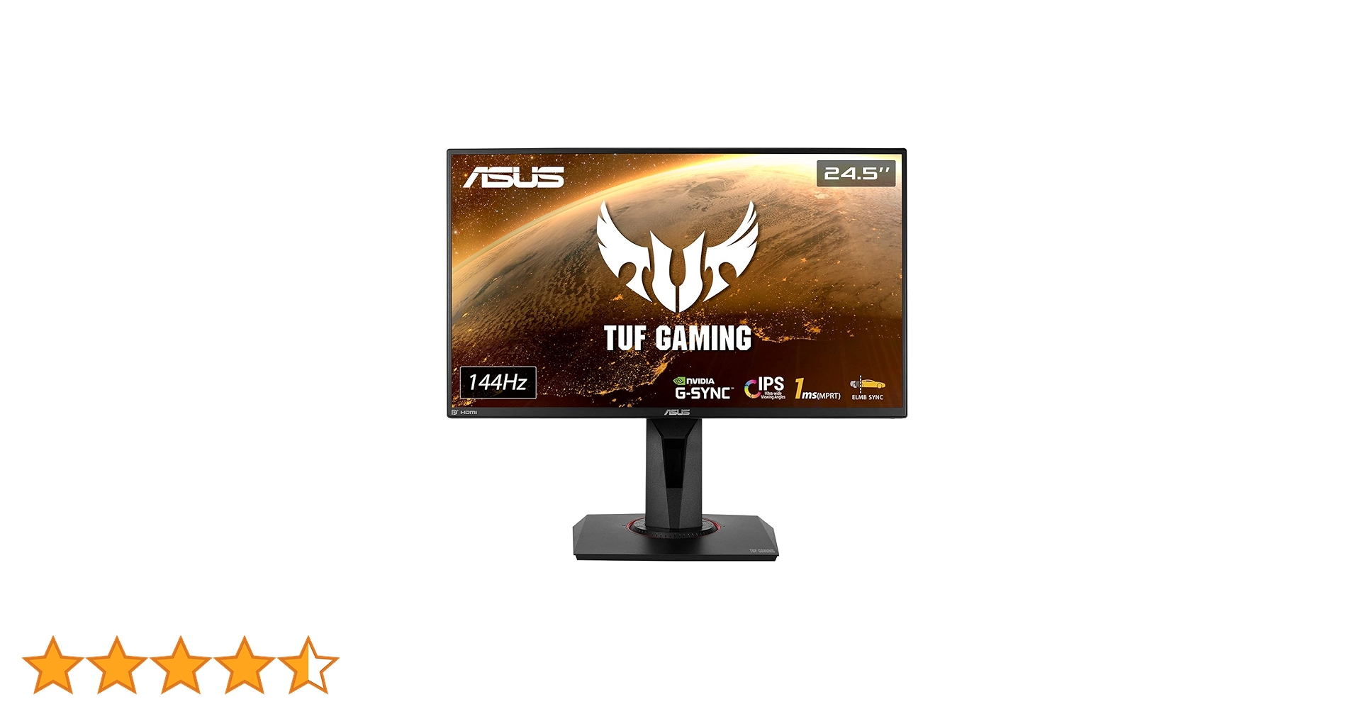 ASUS TUF Gaming VG259Q　ゲーミングモニター 144Hz ASUS TUF Gaming VG259Q Gaming Monitor – 63.5cm (24.5 viewable